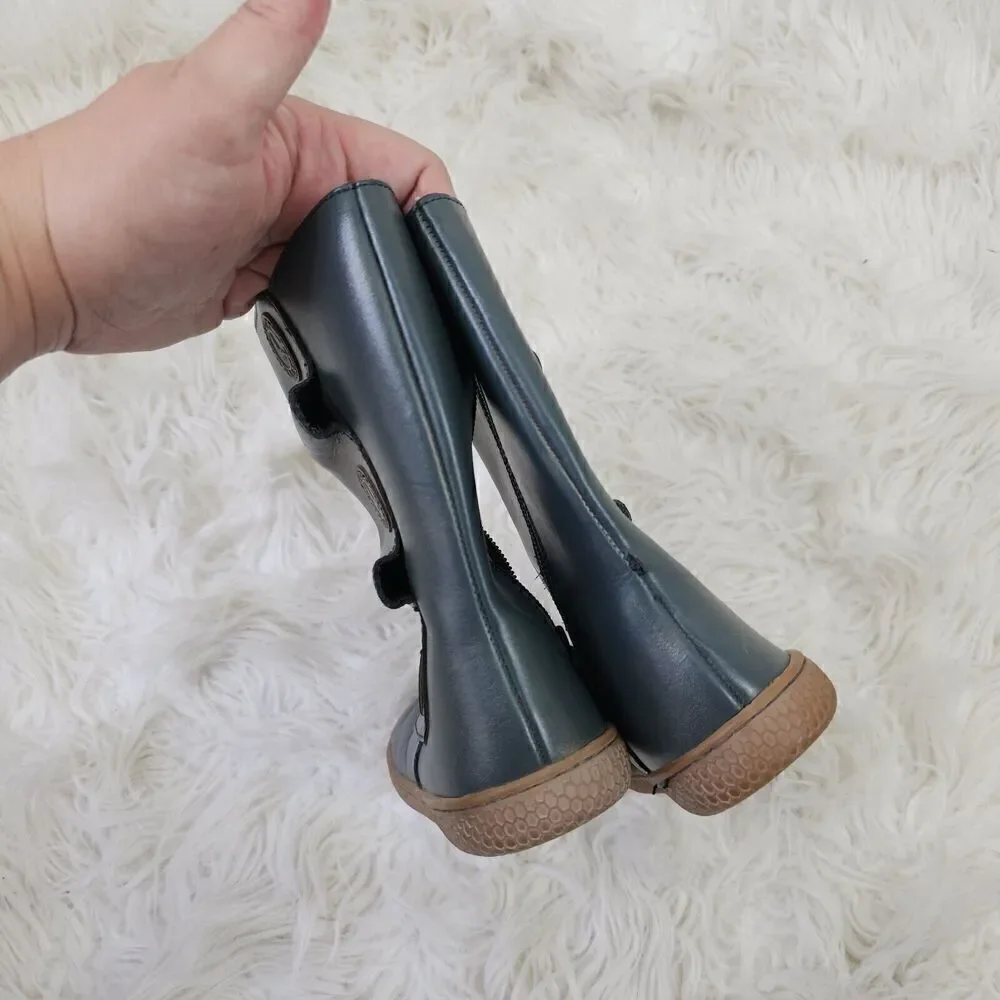 LIVIE & LUCA Shoes Boots Tiempo Blue Gold Toddler Girls Size 8